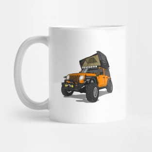 Jeep Wrangler Camp Time - Orange Mug